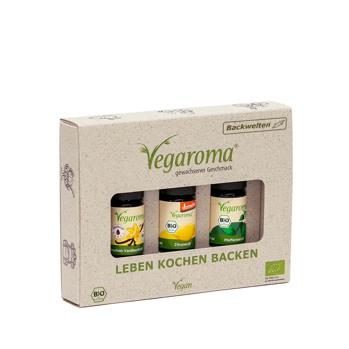 Geschenkset bio Vegaroma Backwelten