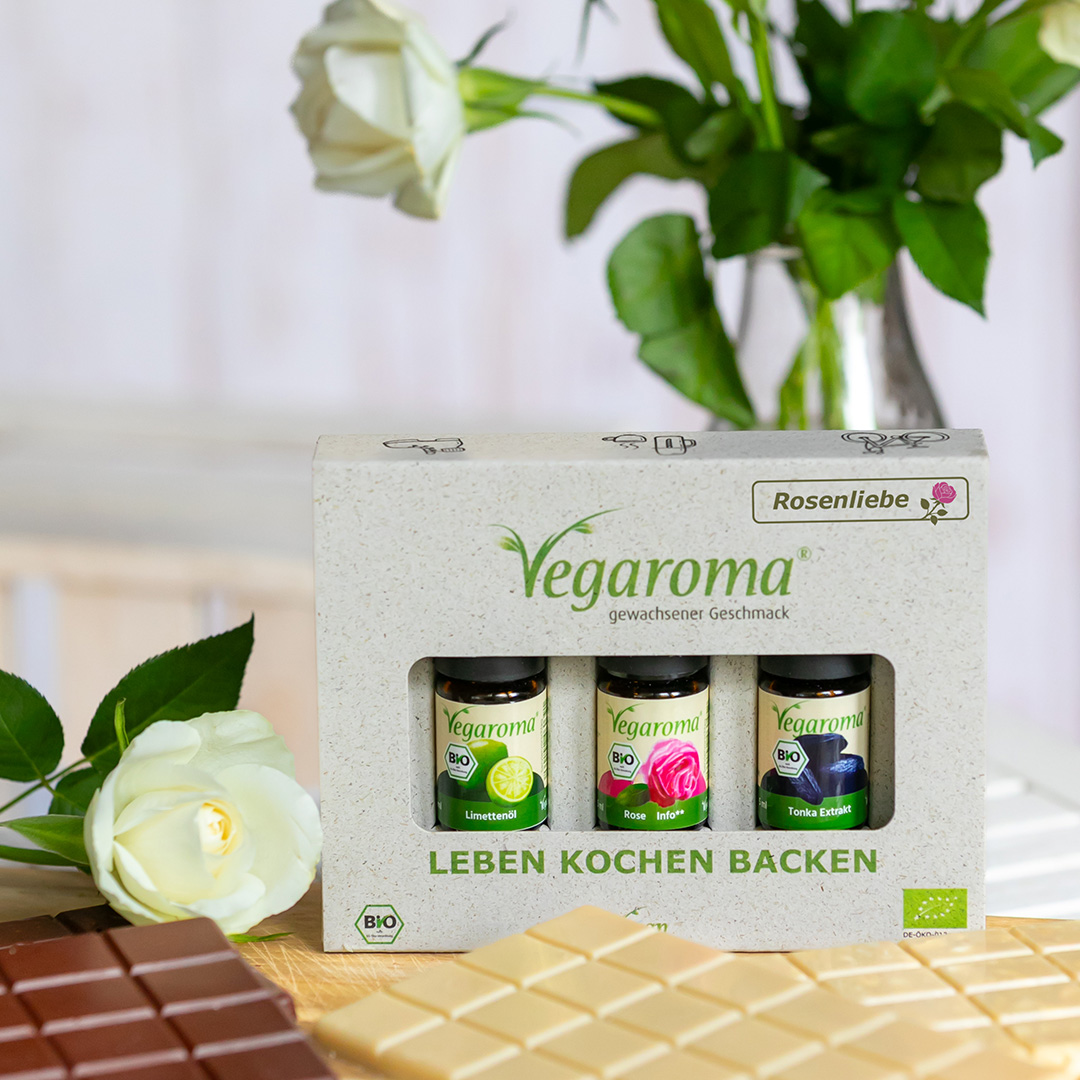 Geschenkset bio Vegaroma Rosenliebe