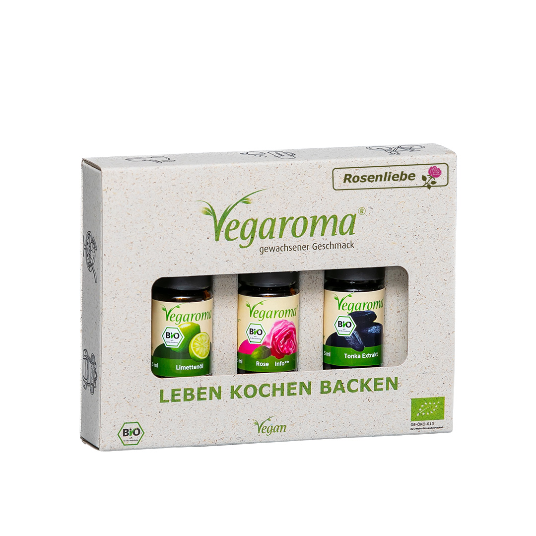 Geschenkset bio Vegaroma Rosenliebe