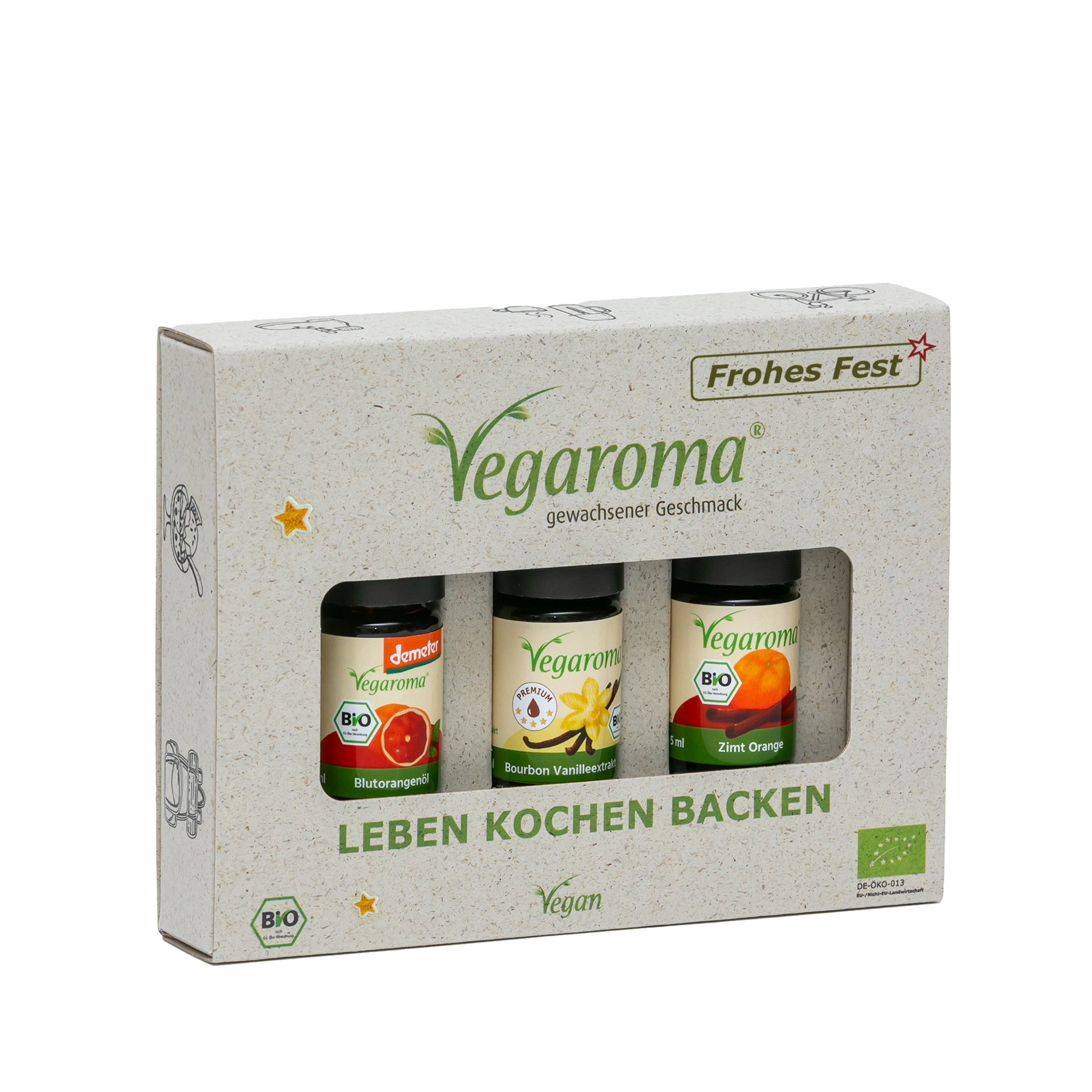 Geschenkset bio Vegaroma Frohes Fest